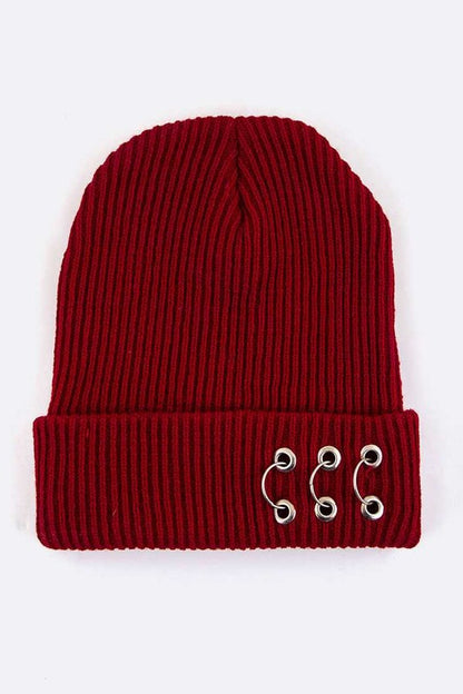 Pierced Beanie Hat