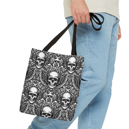 Flying Skulls Tote Bag