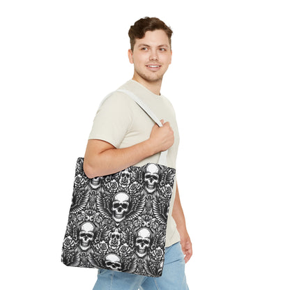 Flying Skulls Tote Bag