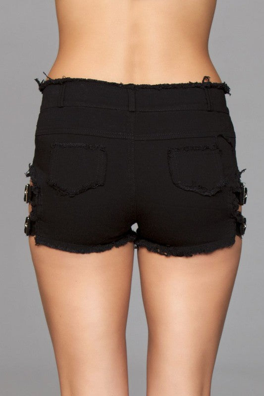 
                  
                    Buckled Down Denim Shorts
                  
                