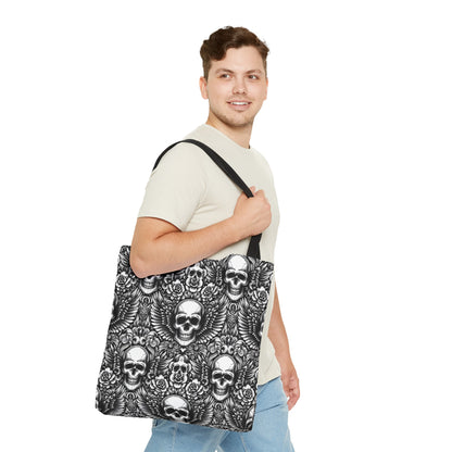 Flying Skulls Tote Bag