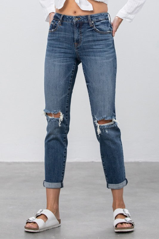 
                  
                    MID-RISE SLIM BOYFRIEND JEANS
                  
                