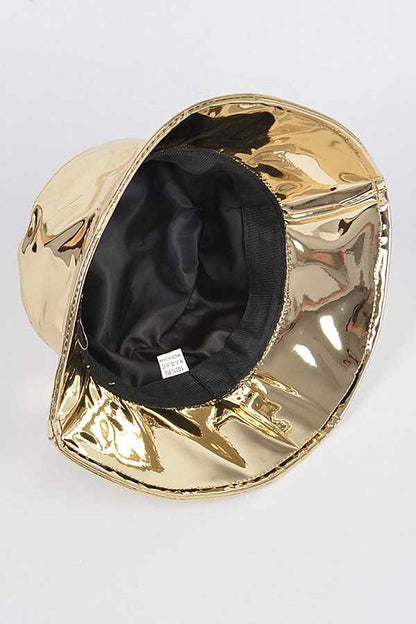 Metallic Vinyl Bucket Hat