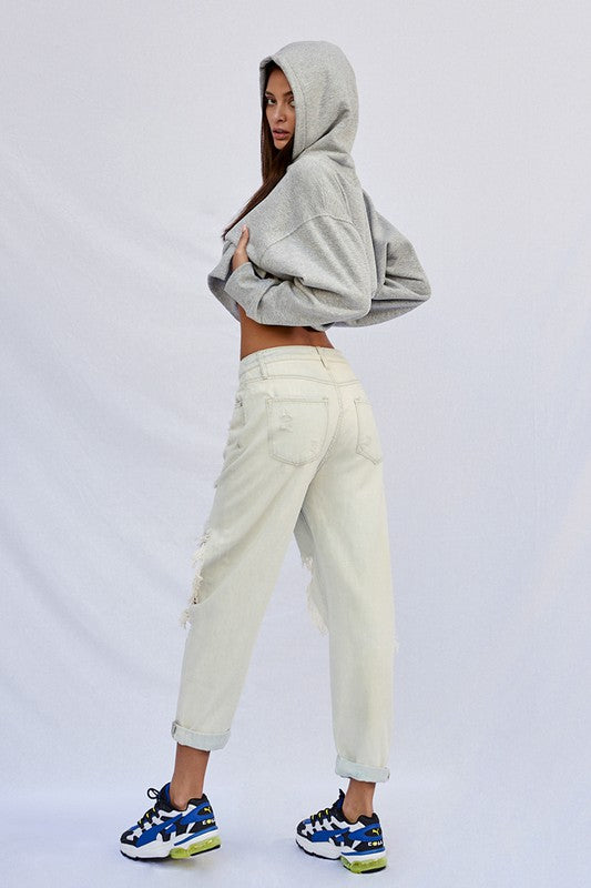 
                  
                    High Rise Destroyed Slouch Jeans
                  
                