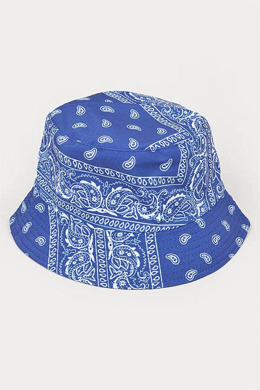 Bandana Print Reversible Bucket Hat