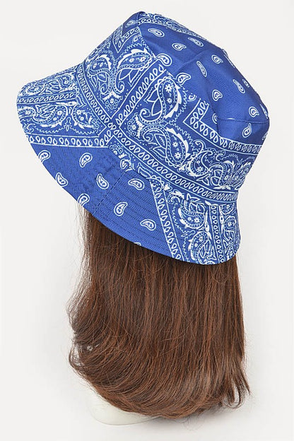 Bandana Print Reversible Bucket Hat