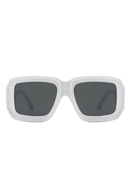 Square Retro Bold Fashion Flat Top Sunglasses