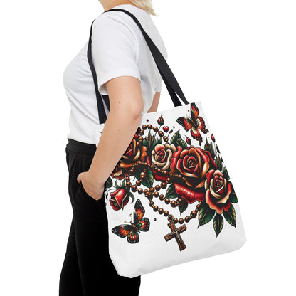 Rosary Garden Tote Bag