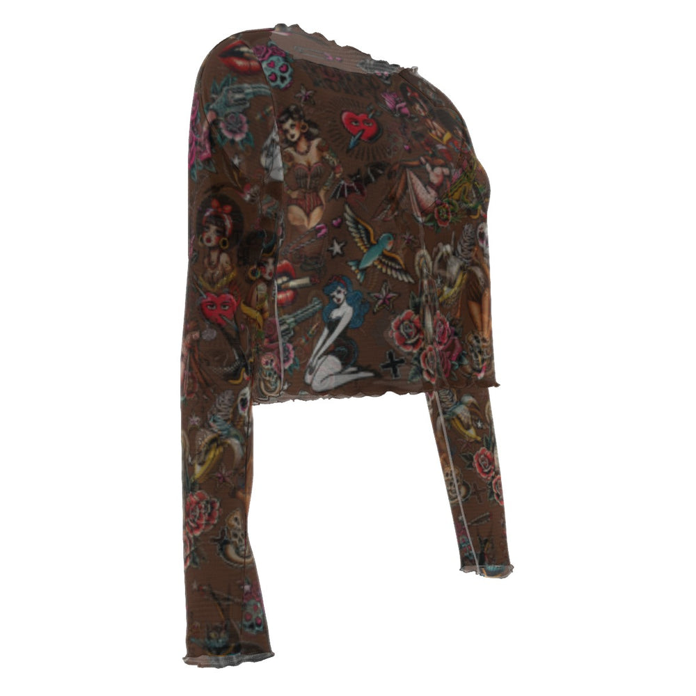 
                  
                    Flash Sheet Long Sleeved Mesh Top - COLOR 1
                  
                