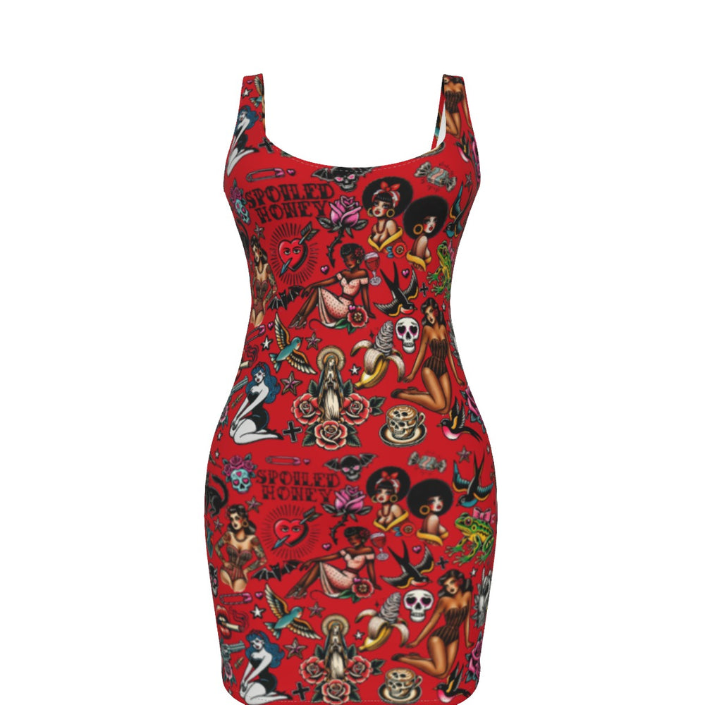 Flash Sheet Bodycon Dress