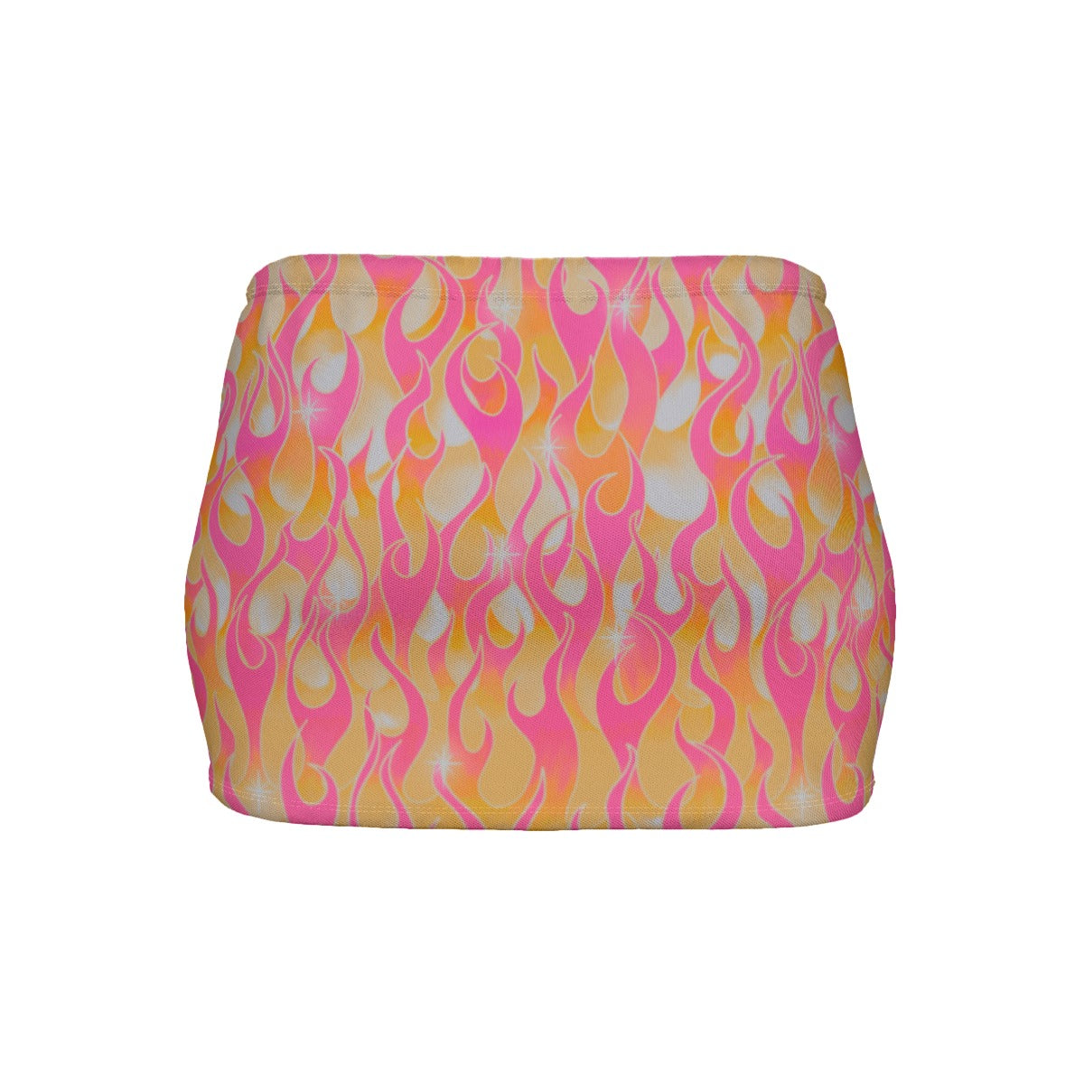 In Flames Pink Slinky Micro Mini Skirt