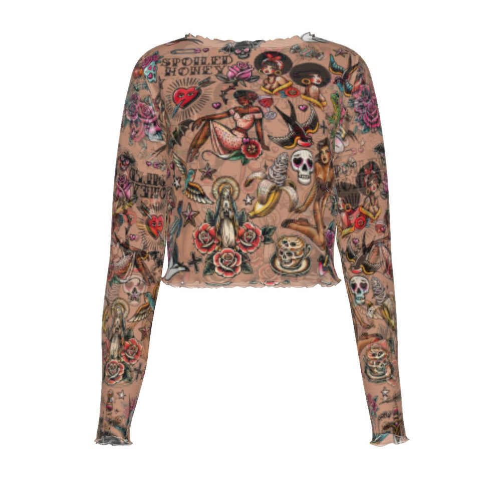 Flash Sheet Long Sleeved Mesh Top - COLOR 3