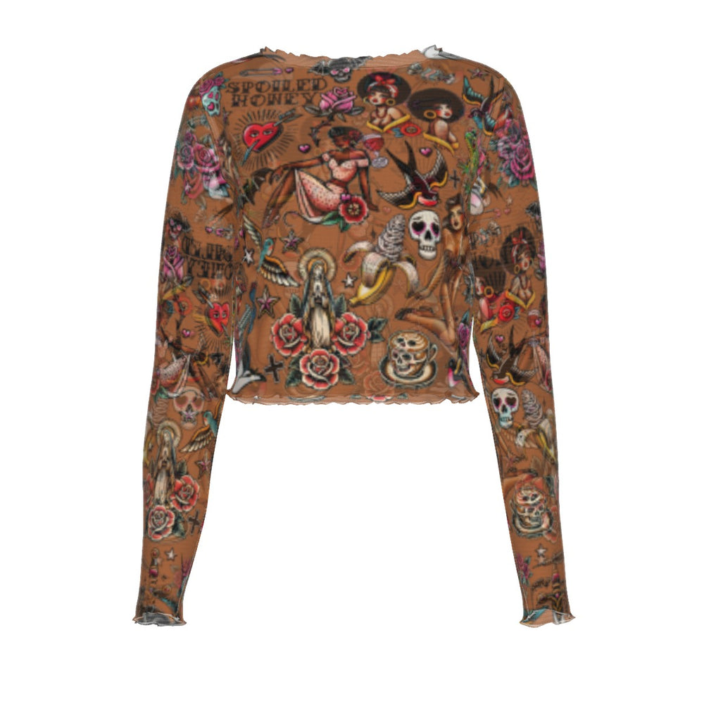 Flash Sheet Long Sleeved Mesh Top - COLOR 2