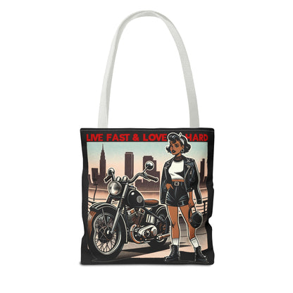 Live Fast Tote Bag