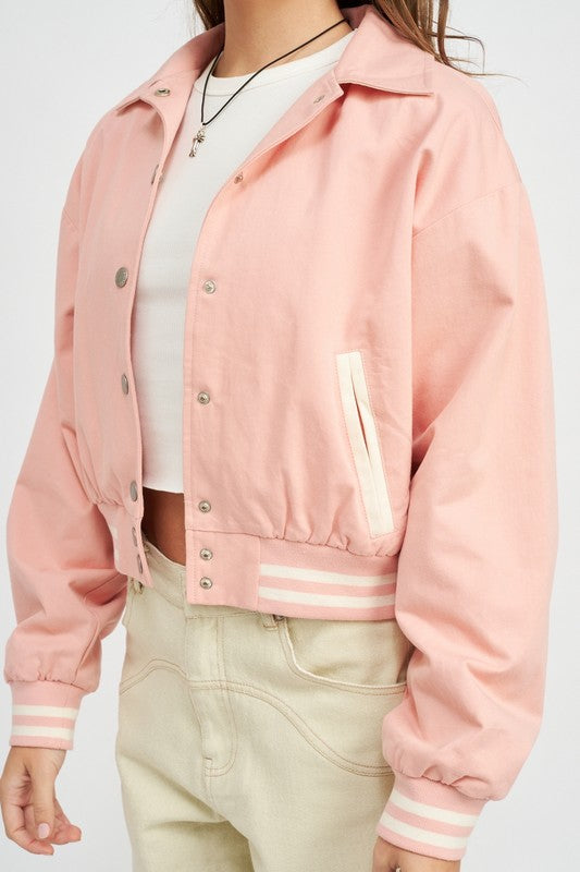 
                  
                    COLLARED BOMBER JACKET
                  
                