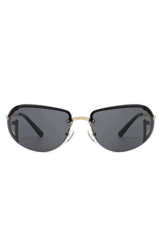 
                  
                    Retro Rimless Oval Tinted Round Sunglasses
                  
                