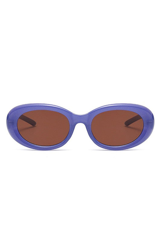 Oval Retro 90s Round Tinted Clout Sunglasses