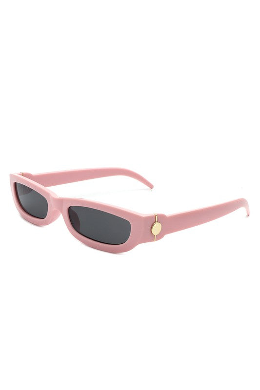 
                  
                    Rectangle Retro Slim Tinted Narrow Sunglasses
                  
                