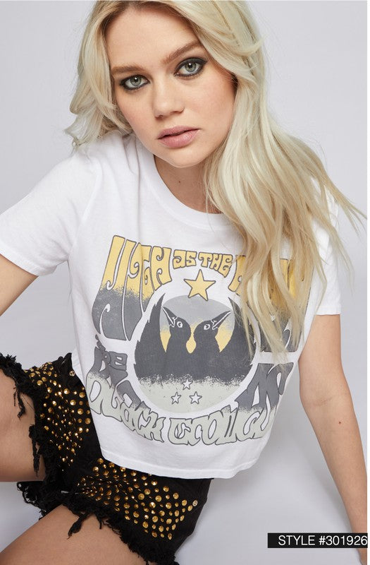 The Black Crowes High As The Moon Crop Tee