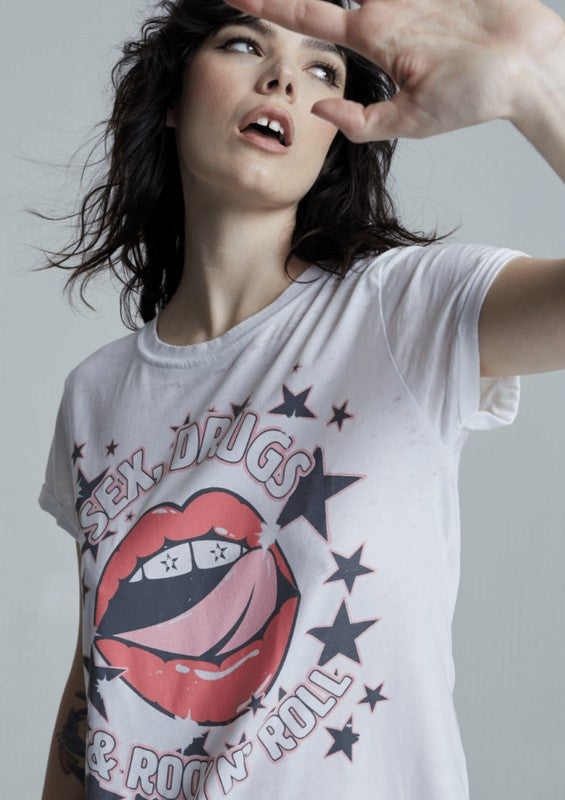 302358 - Rock 'N' Roll Lips Tee