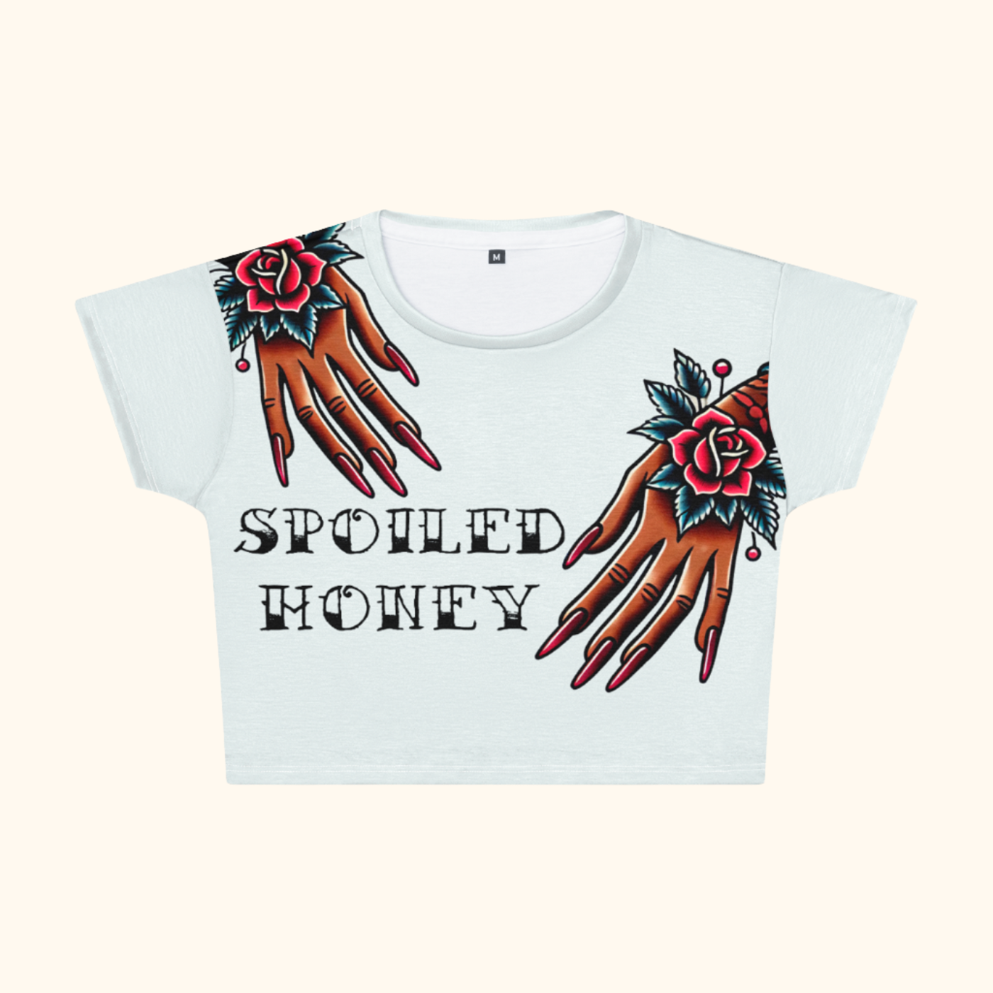 HELPING HANDS 2 Crop Tee