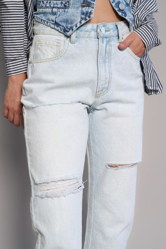 
                  
                    HIGH RISE PREMIUM STRAIGHT JEANS
                  
                