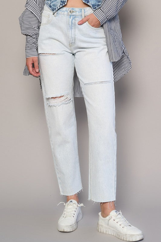 
                  
                    HIGH RISE PREMIUM STRAIGHT JEANS
                  
                