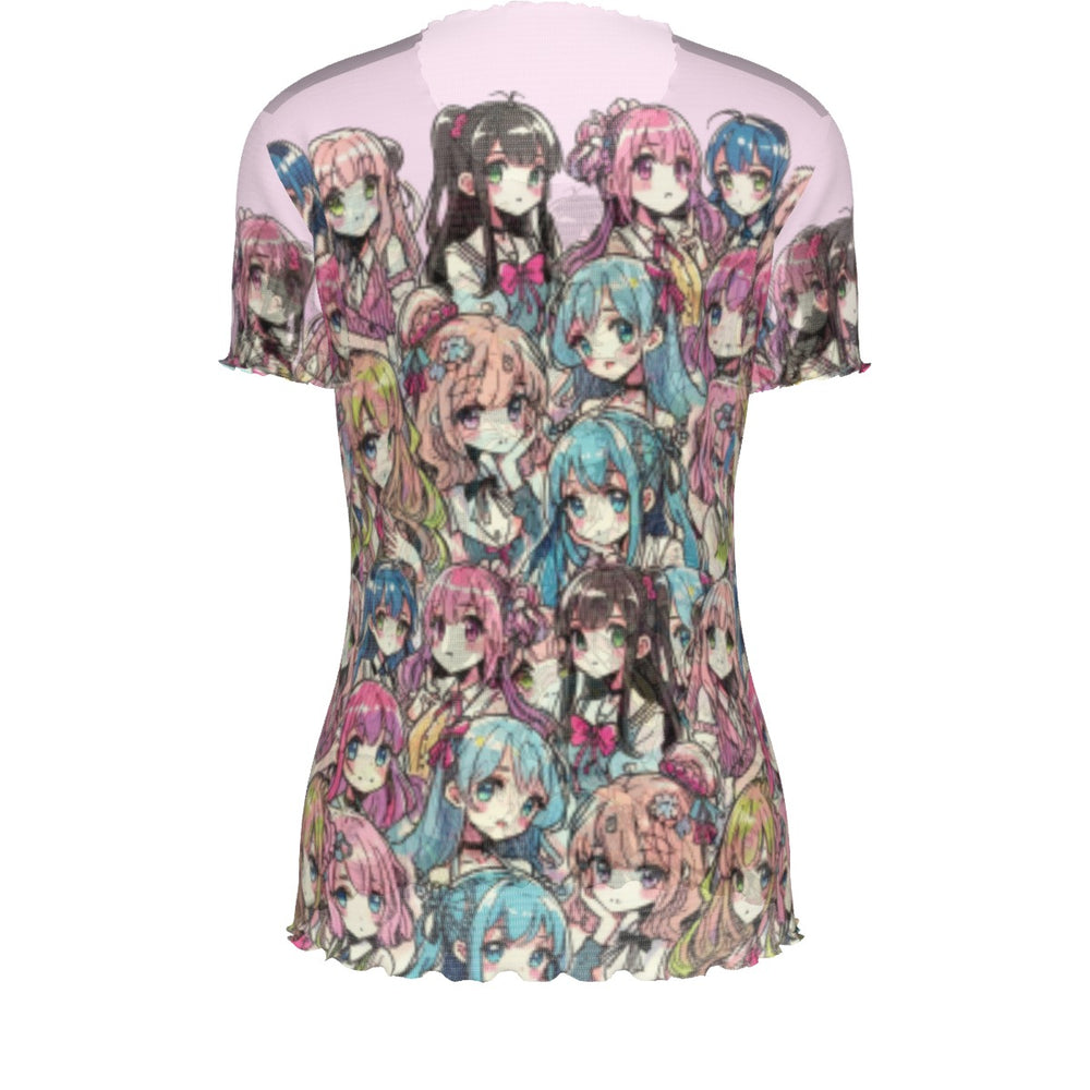 
                  
                    Anime Short Sleeve Mesh Shirt
                  
                