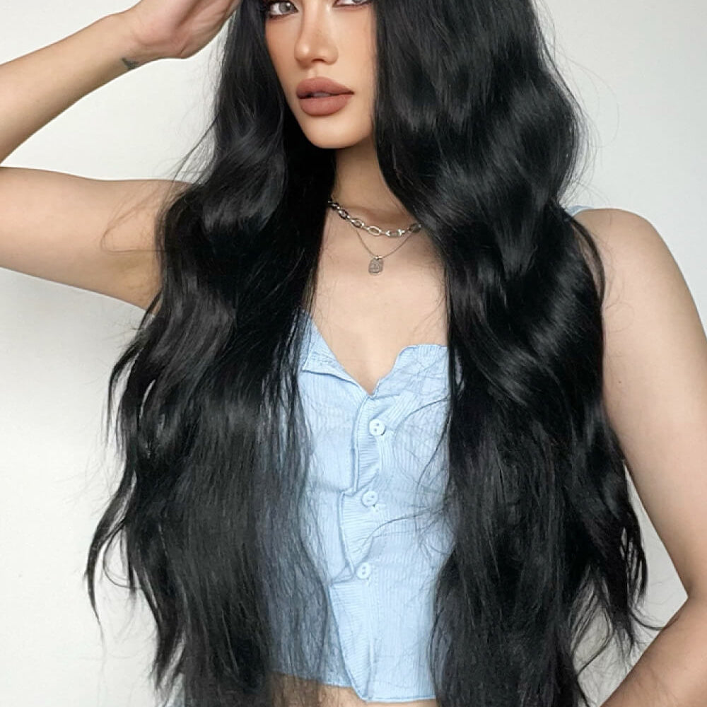 
                  
                    Full Machine Long Wave Synthetic Wigs 28''
                  
                