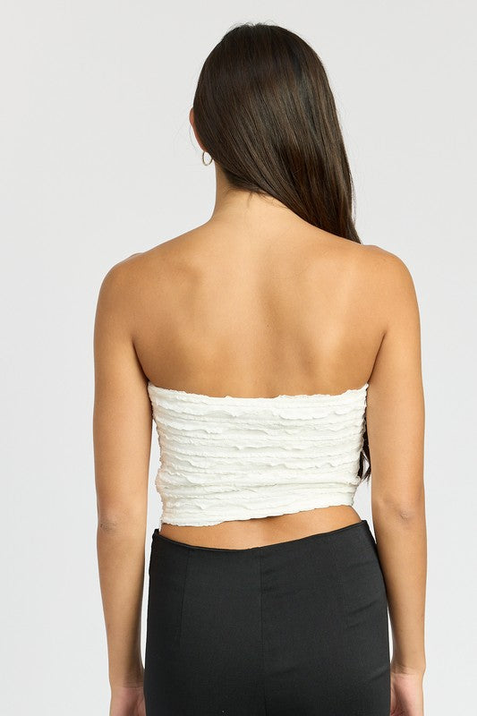 
                  
                    RUCHED TUBE TOP
                  
                