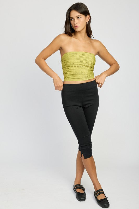 
                  
                    RUCHED TUBE TOP
                  
                