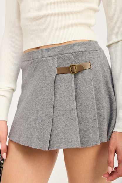 PLEATED MINI SKORT