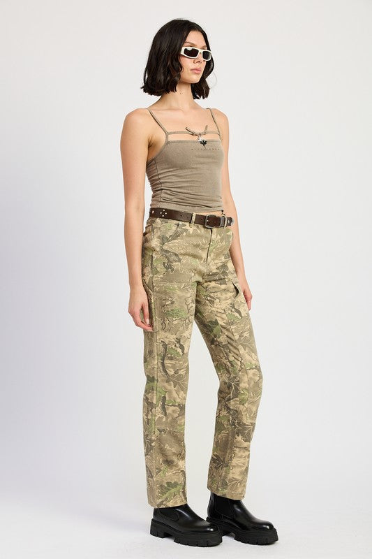 
                  
                    CAMO CARGO PANTS
                  
                