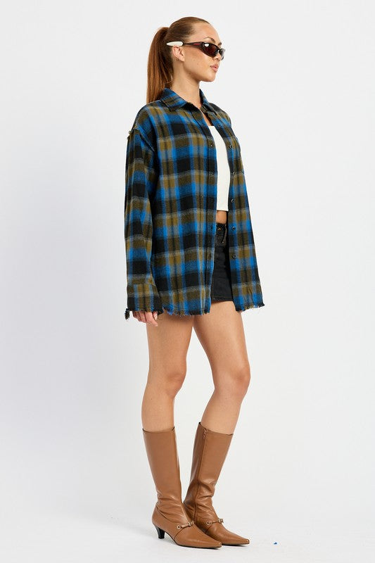 
                  
                    ACID WASH FLANNEL SHIRT
                  
                