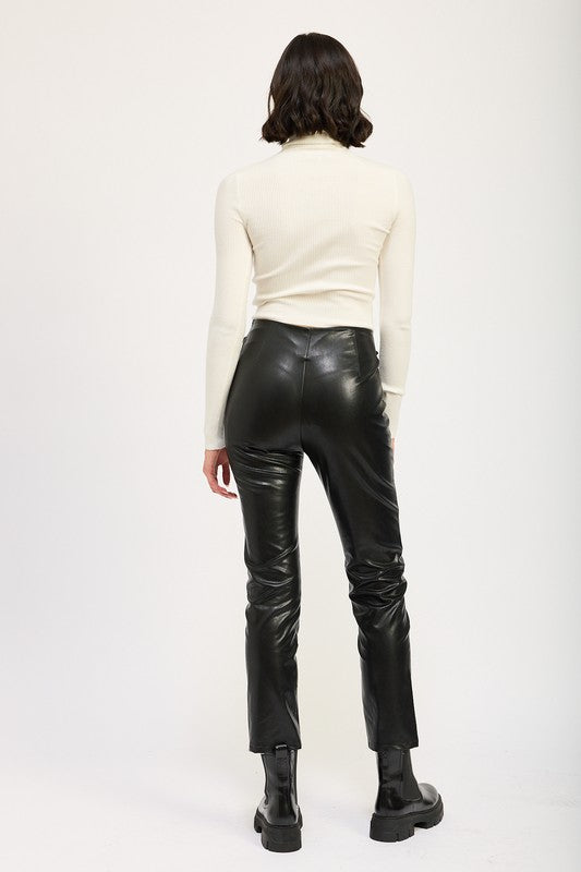 
                  
                    LACE UP LEATHER TROUSERS
                  
                