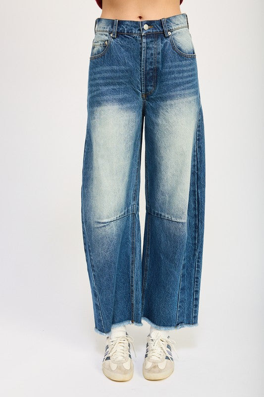 
                  
                    MEDIUM WASH HORSESHOW JEANS
                  
                