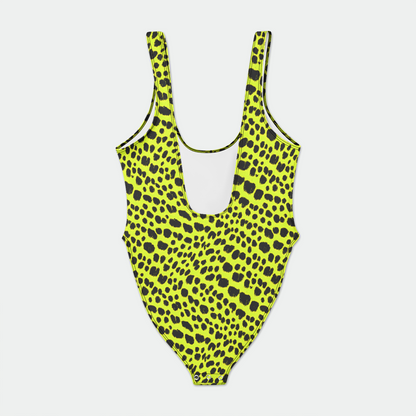 Neon Leopard Bodysuit w/ Snap Closure