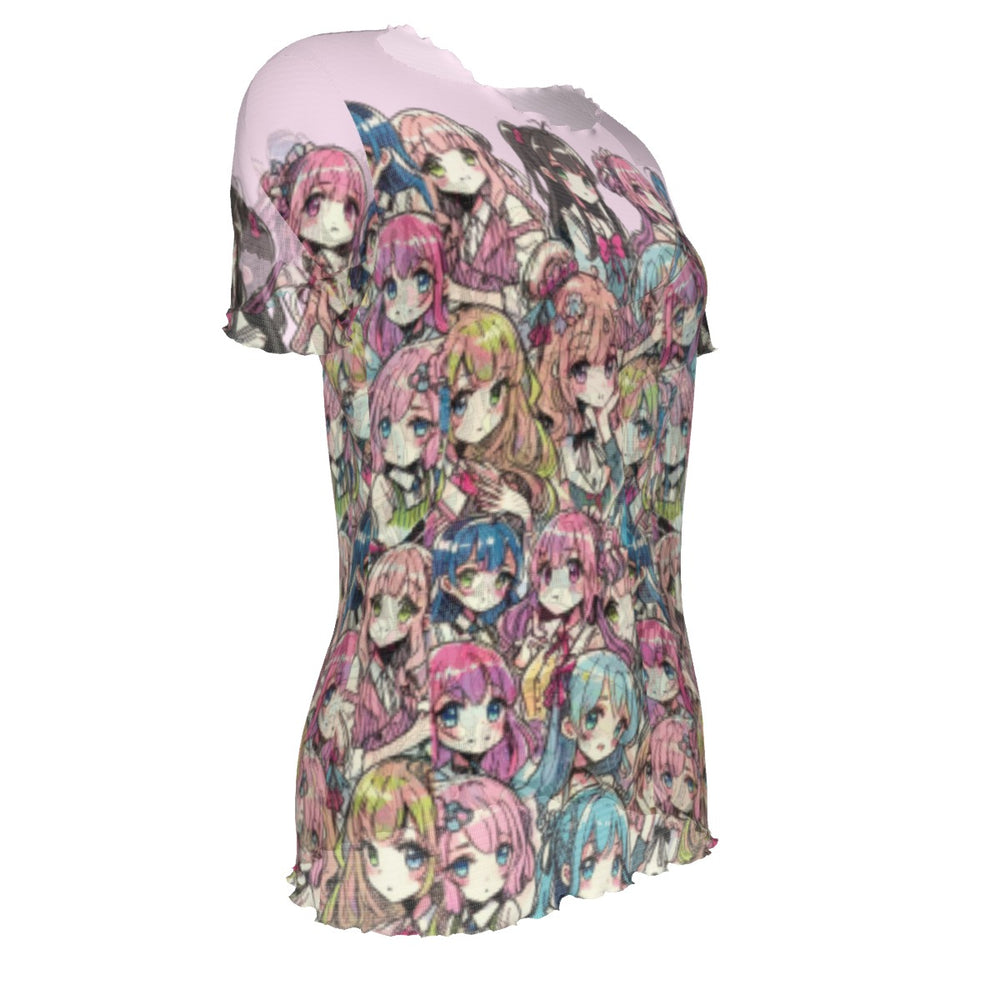 
                  
                    Anime Short Sleeve Mesh Shirt
                  
                