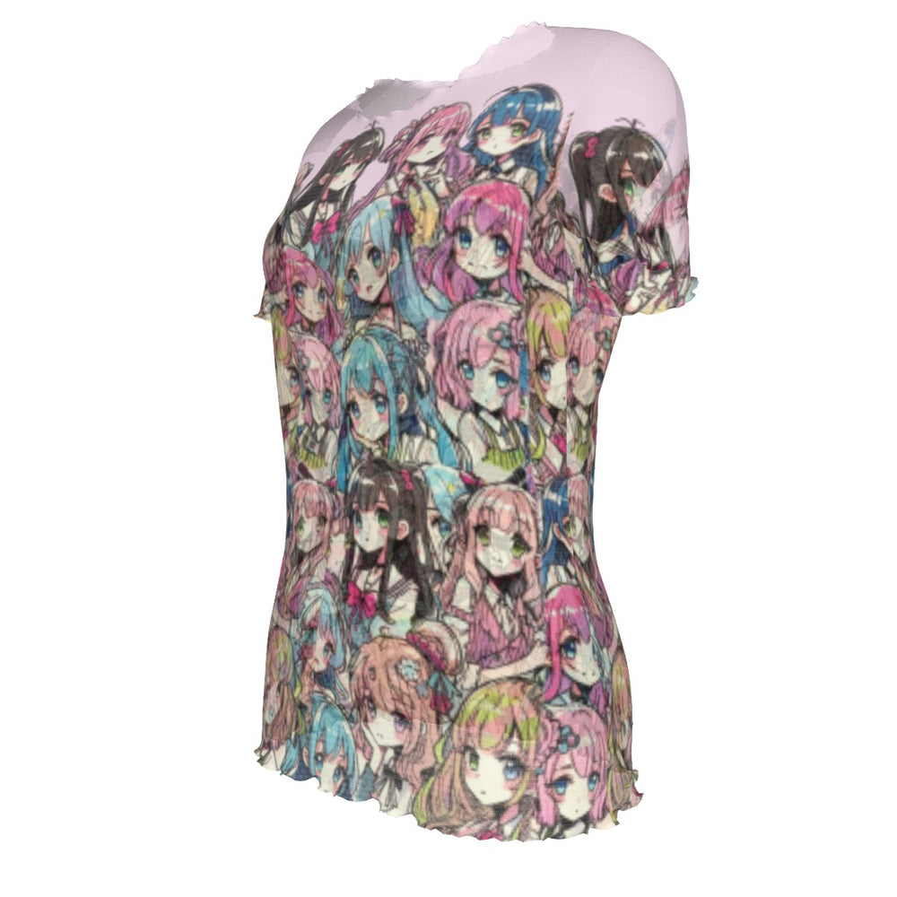 
                  
                    Anime Short Sleeve Mesh Shirt
                  
                