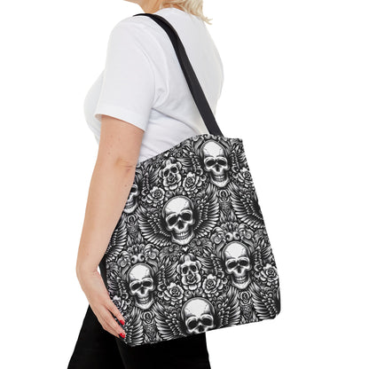 Flying Skulls Tote Bag