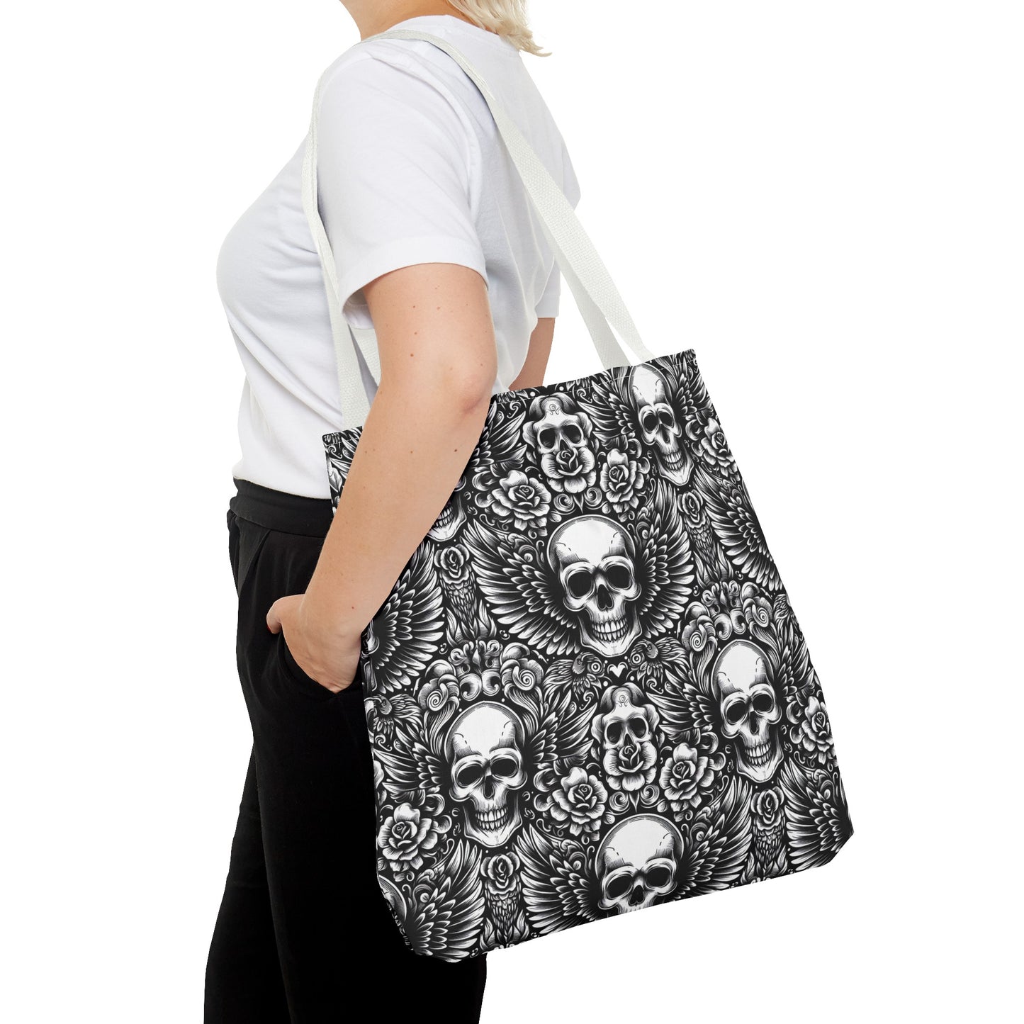 Flying Skulls Tote Bag