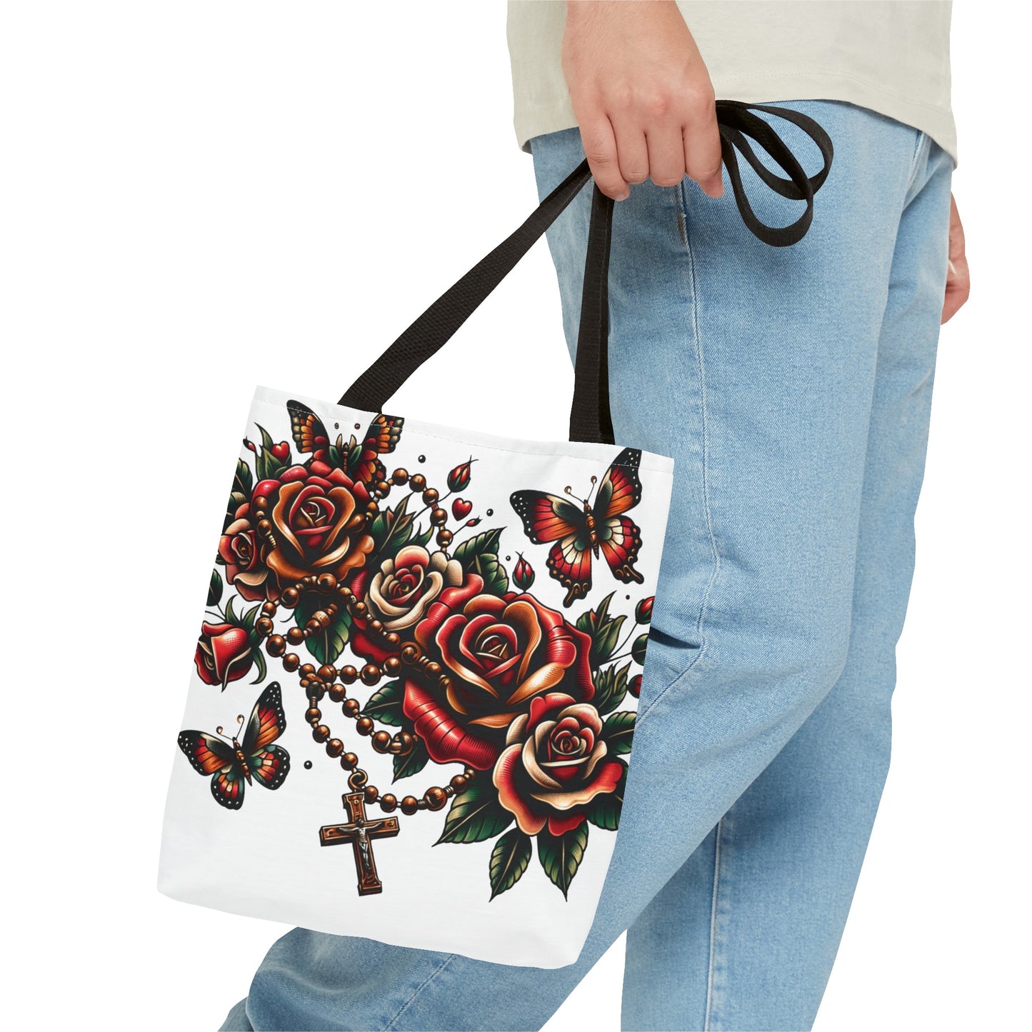 Rosary Garden Tote Bag