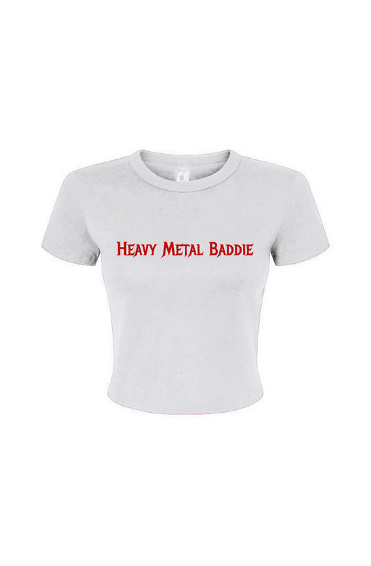 Heavy Metal Baddie Micro Rib Baby Tee