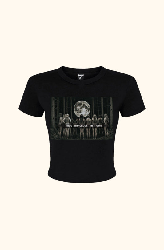 Witchy Moon Micro Rib Baby Tee