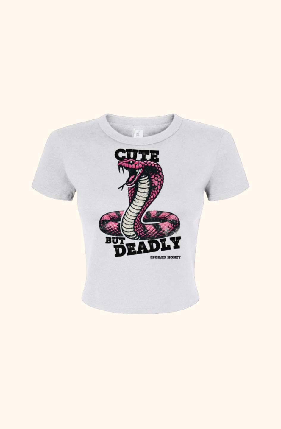 Cute But Deadly Micro Rib Baby Tee