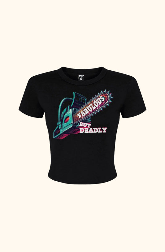 Fab But Deadly Micro Rib Baby Tee