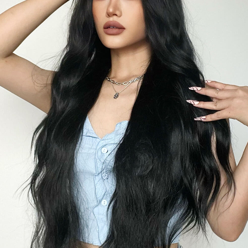 
                  
                    Full Machine Long Wave Synthetic Wigs 28''
                  
                