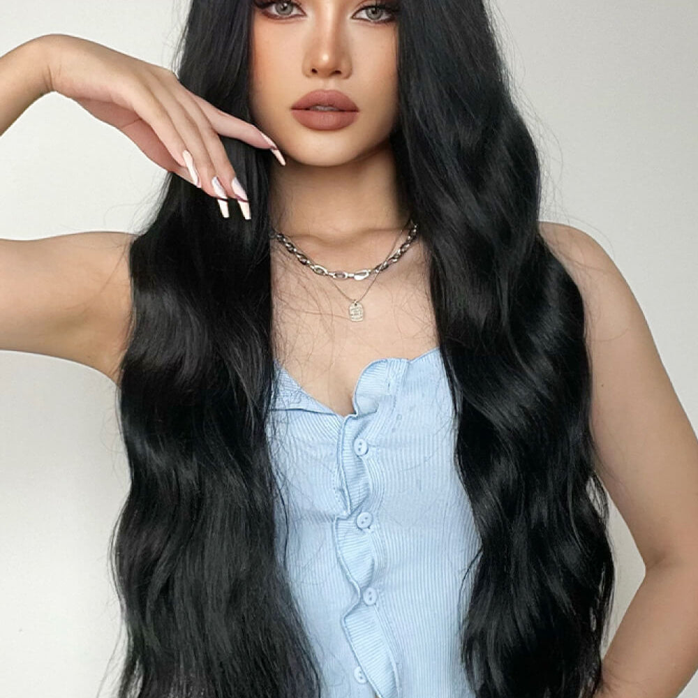 
                  
                    Full Machine Long Wave Synthetic Wigs 28''
                  
                