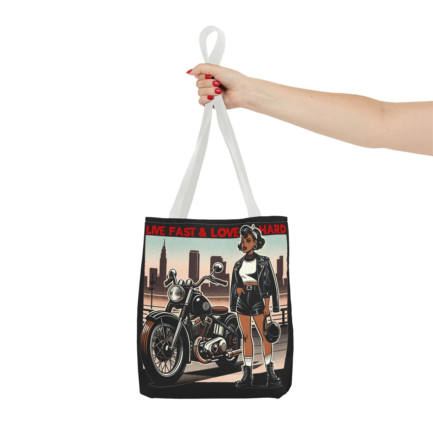 Live Fast Tote Bag