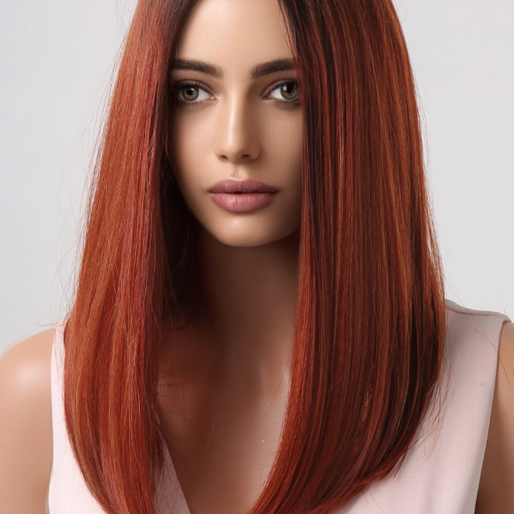 
                  
                    13*2" Full-Machine Wigs Synthetic Mid-Length Straight 27"
                  
                